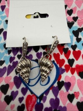 Brighton Wentletrap Shells Around the World Leverback with Crystal Accents